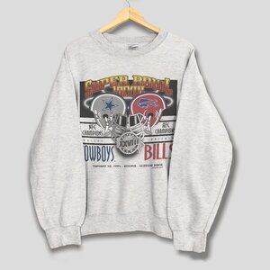 Vintage 1994 Super Bowl XXVIII Dallas Cowboys Vs Buffalo Bills NFC VS AFC Shirt